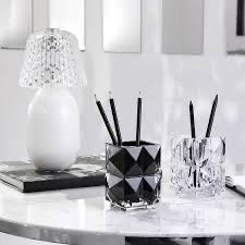 Baccarat Crystal Louxor Black Pencil Vase