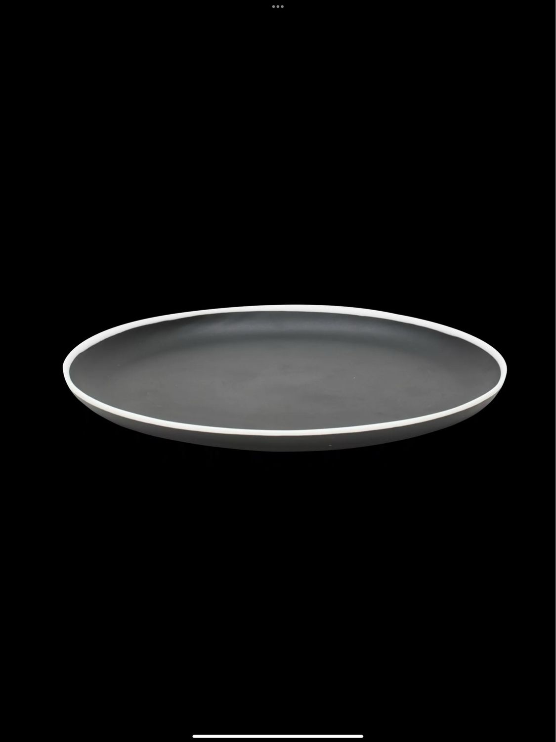 Tina Frey Black Large Ligne Platter
