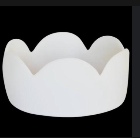 Tina Frey Large White Fleur Bowl