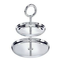 Christofle Vertigo Pastry Stand 2 Tiered