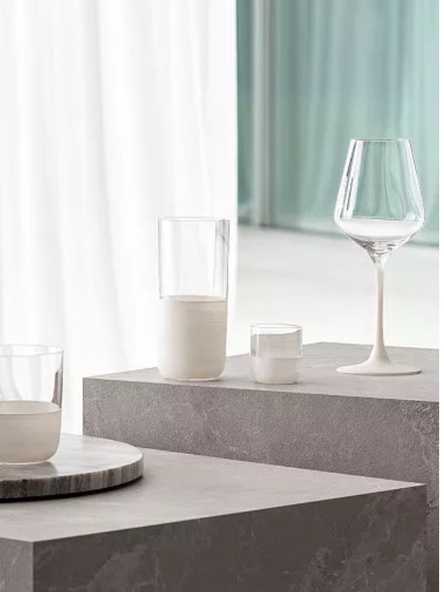 Villeroy And Boch Manufacture White Goblets 12 Purchased