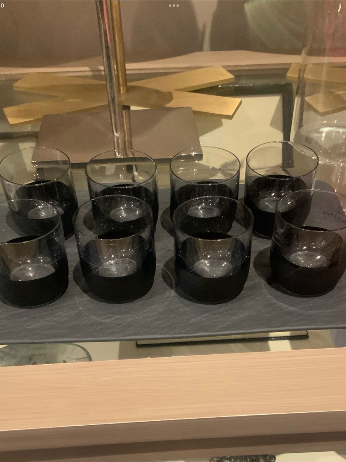 Villeroy And Boch 8 Shot Glasses On Tray