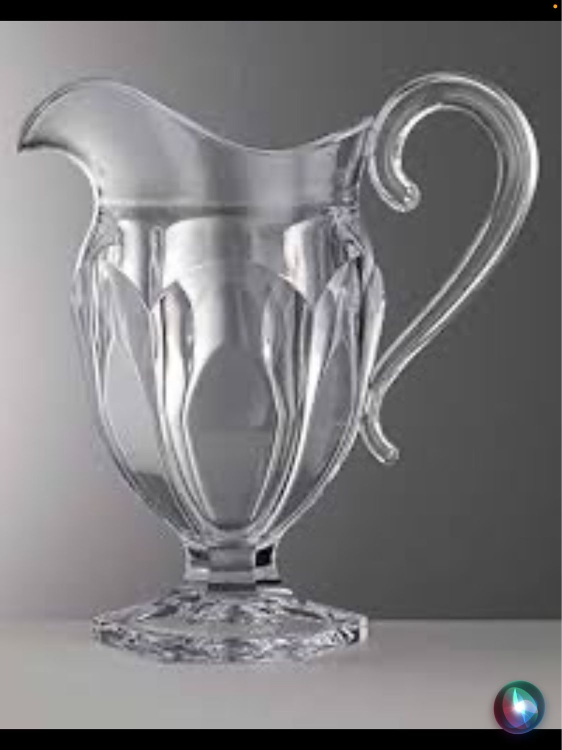 Mario Roberta Clear Pitcher Purchased