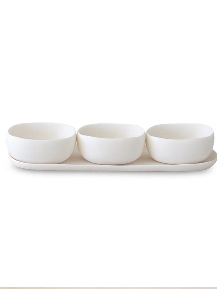 Tina Frey Cuadrato Dip Set With 3 Sculpt Spoons 1 Purchased Needs 1