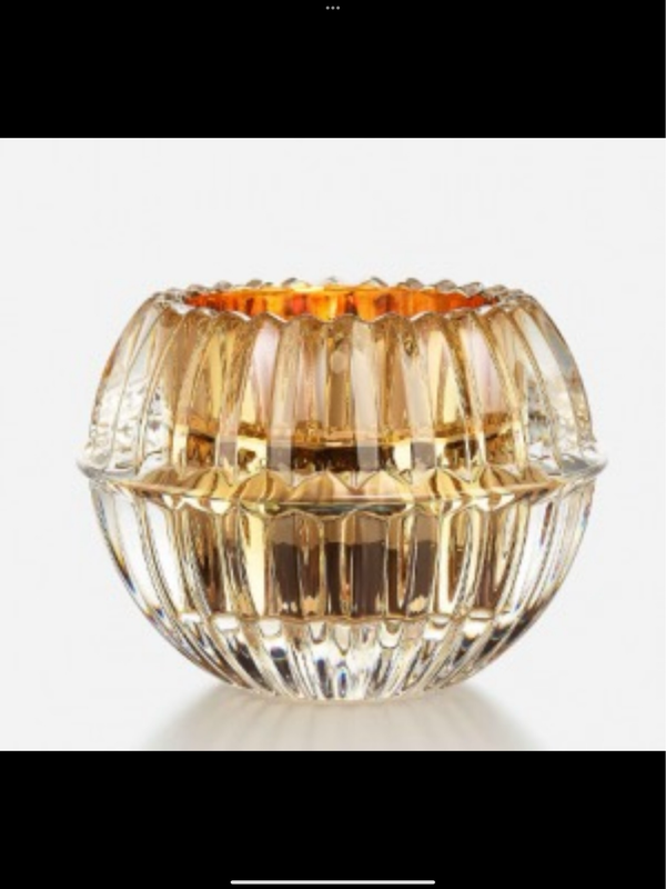 Baccarat Eye Gold Votives Pair