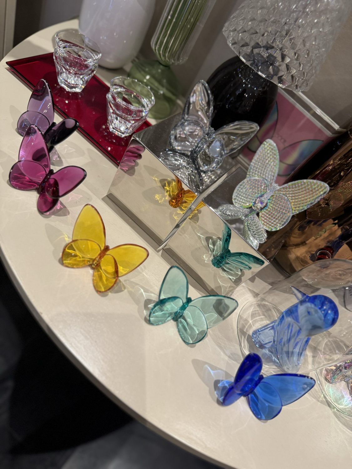 Baccarat Crystal Butterfly Peony