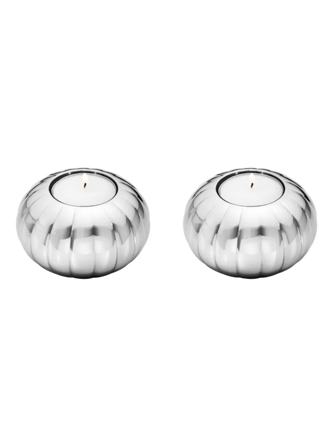 Georg Jensen Pair Bernadotte Tea Lights Needs 2 Pair
