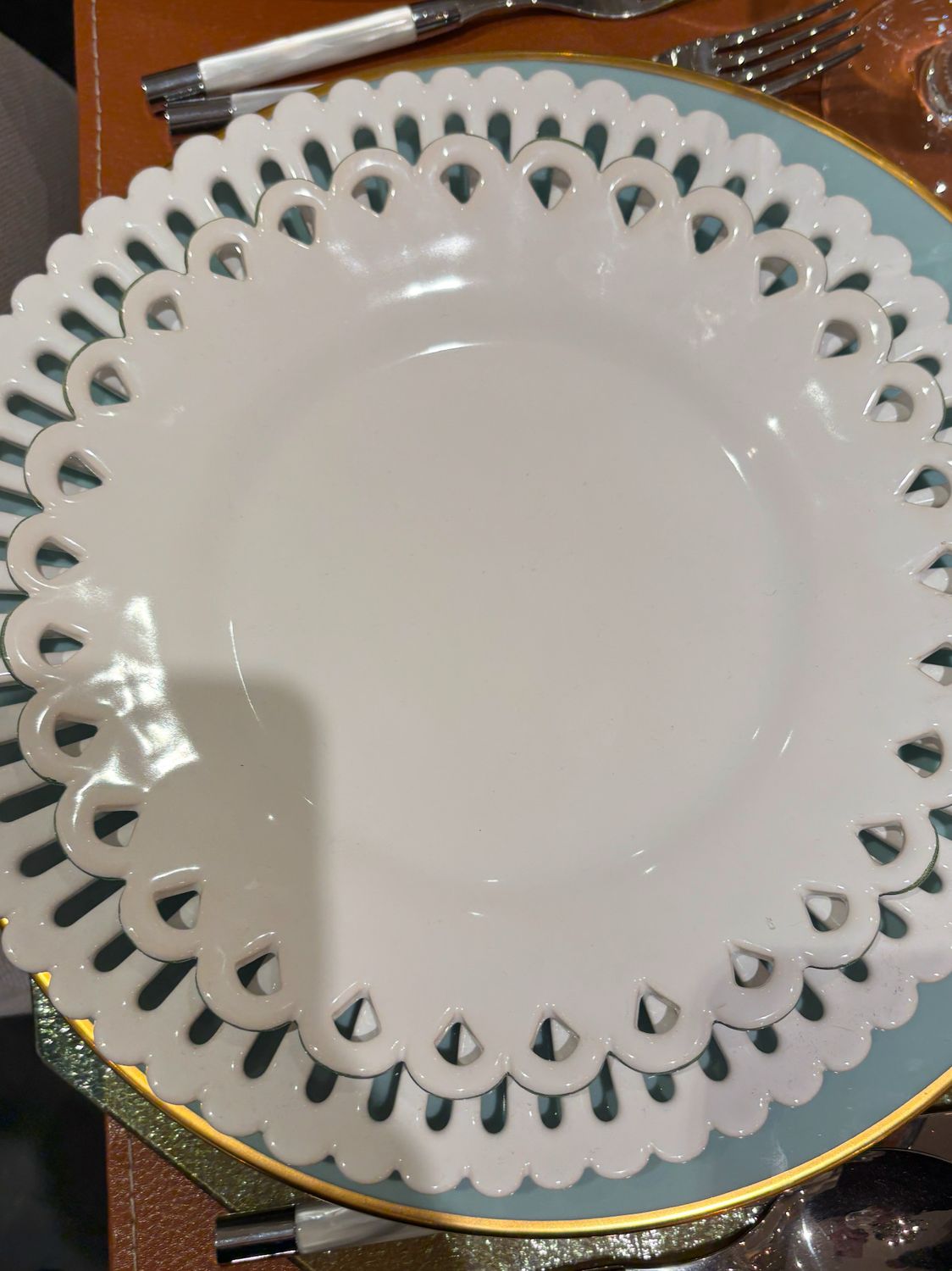 Made In France Faience Dinner Plates 4 PURCHASED Needs 2