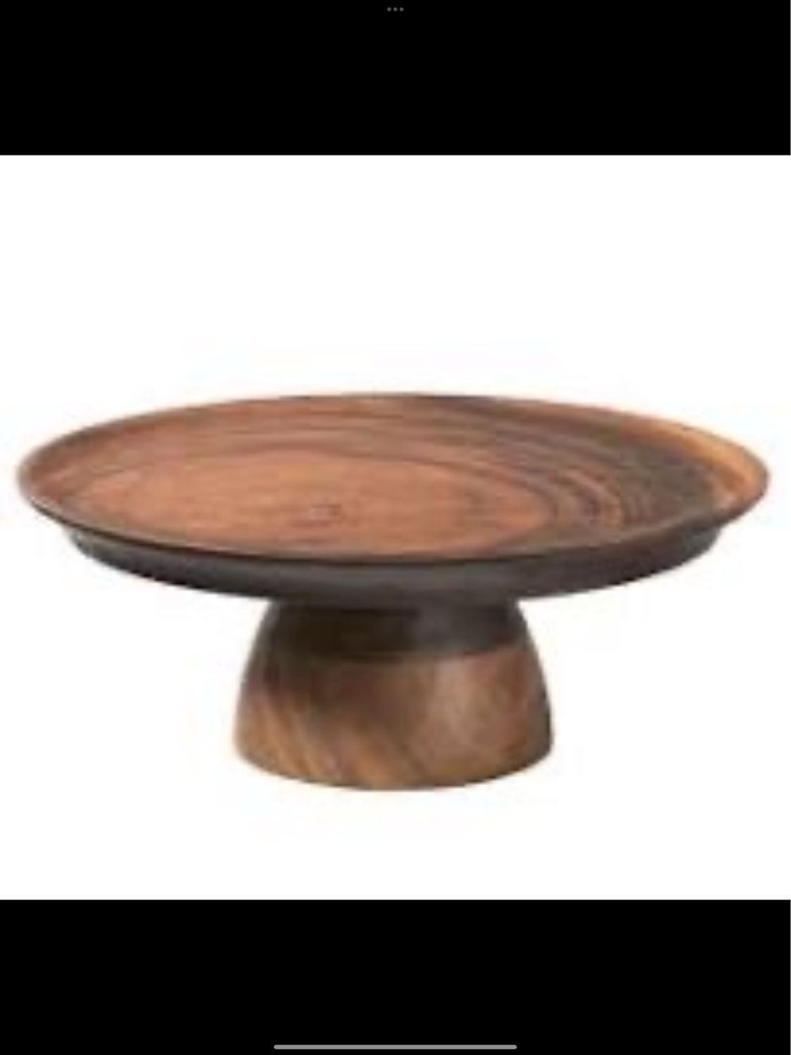 Melamine Wood Cake Stand With Cover