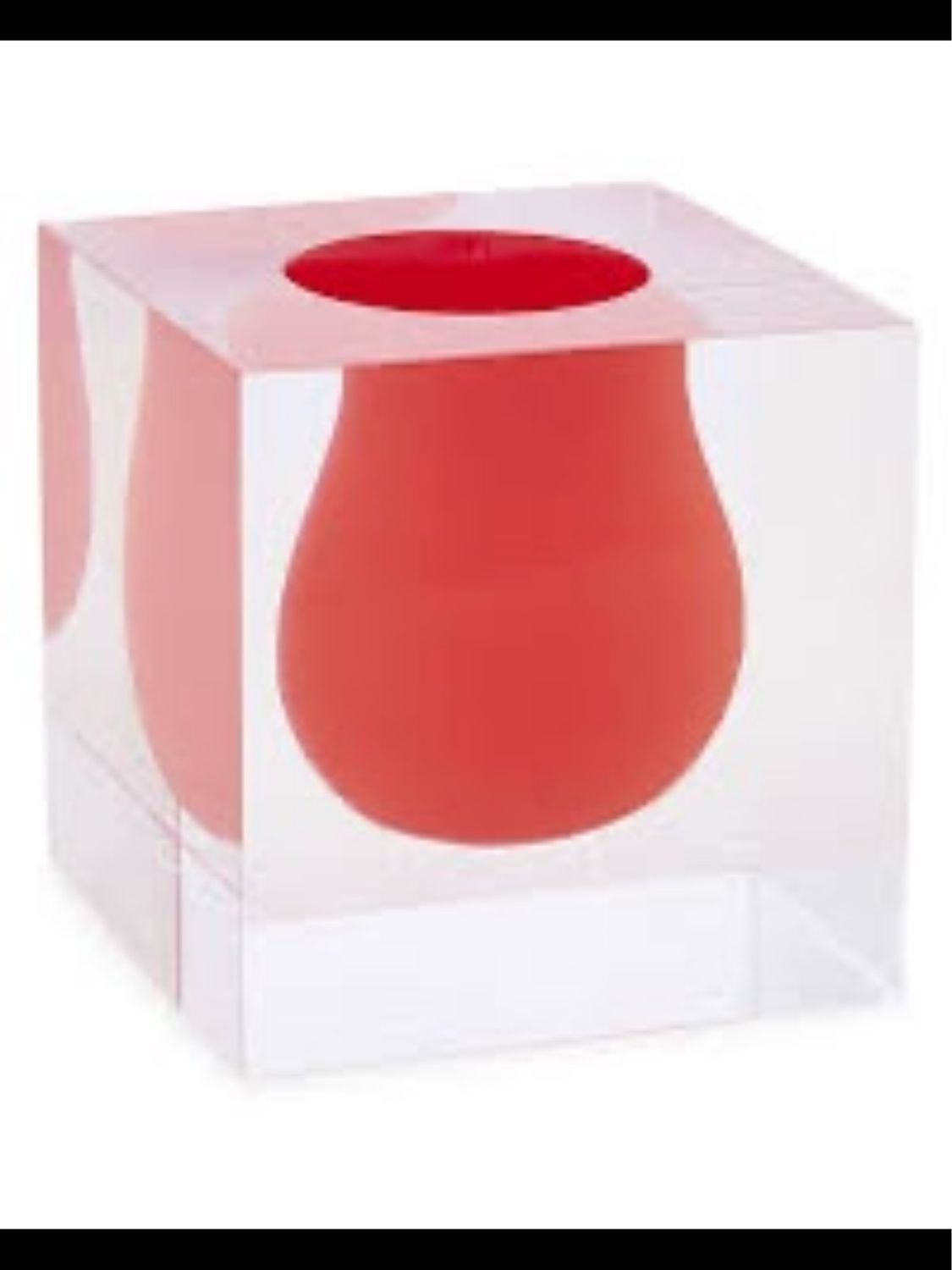 Jonathan Adler Scoop Red Vase