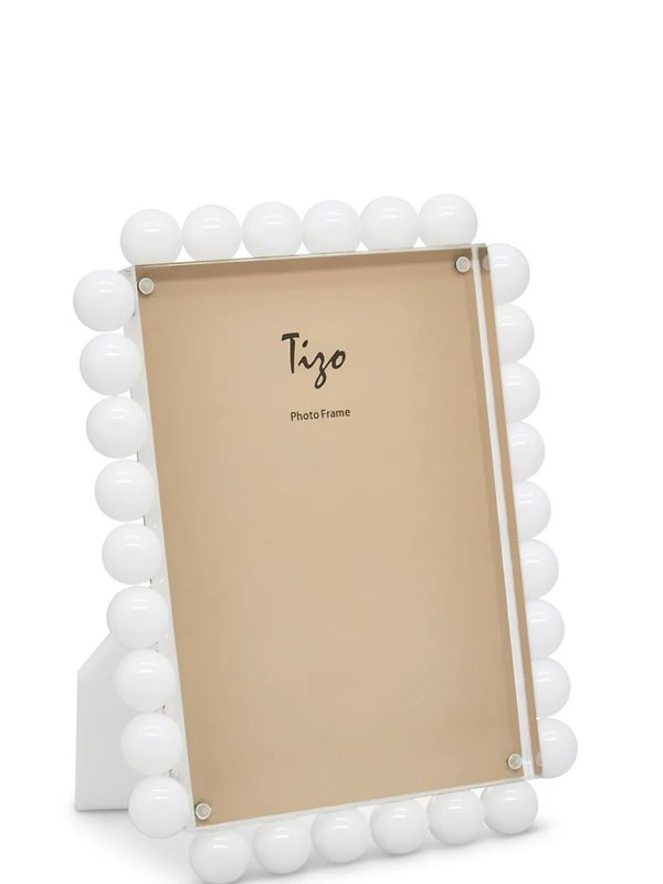 White Acrylic Bubble Frame 4x6