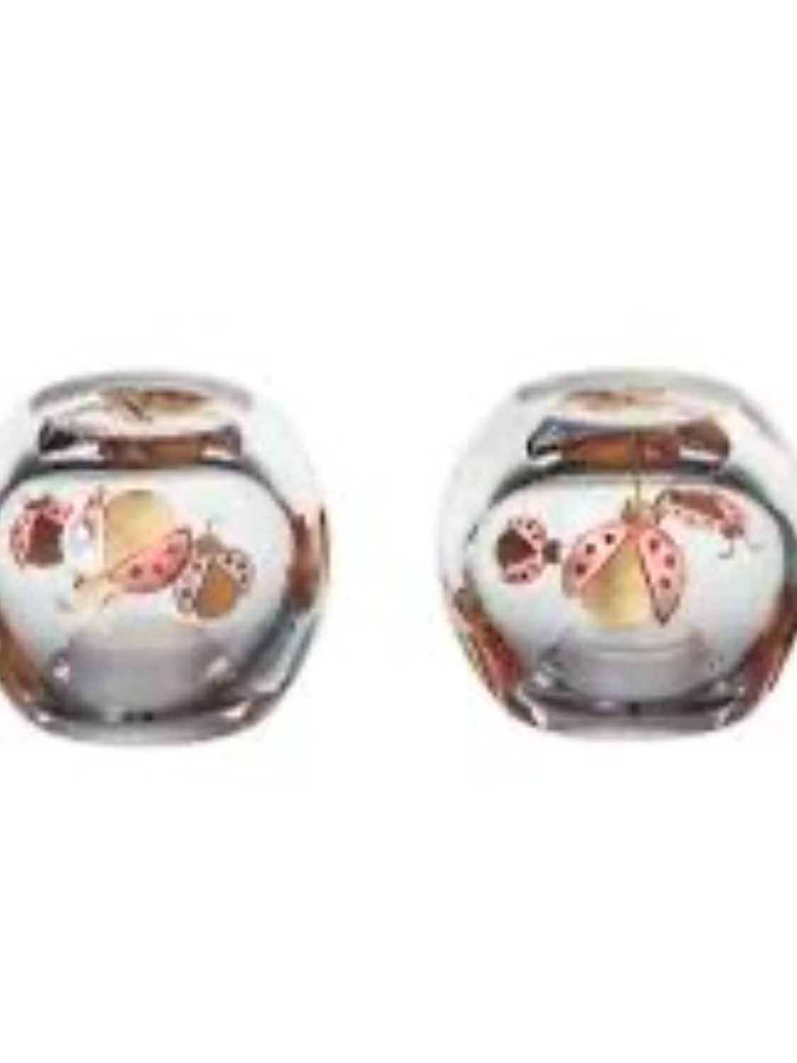 Artel Crystal Ladybug Salt And Pepper Shakers Needs 2 Pairs
