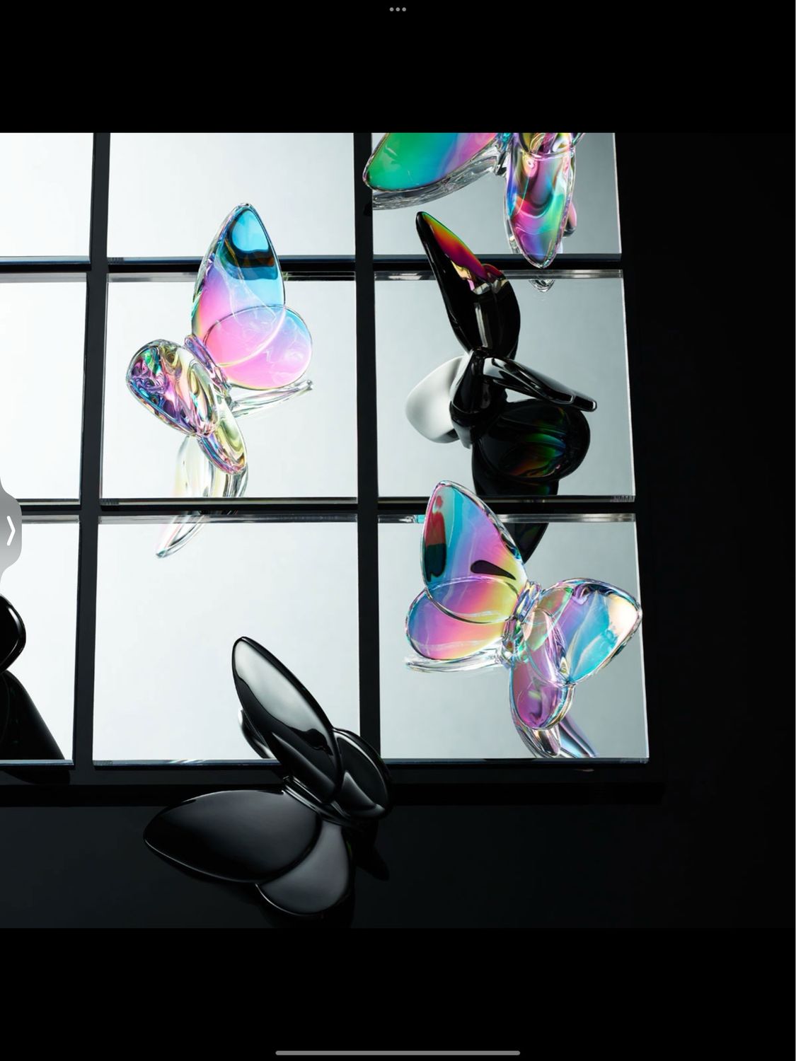 Baccarat Crystal Black Butterfly