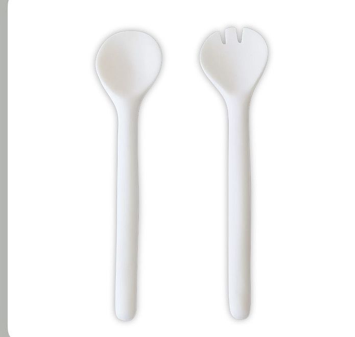 Tina Frey White Salad Servers