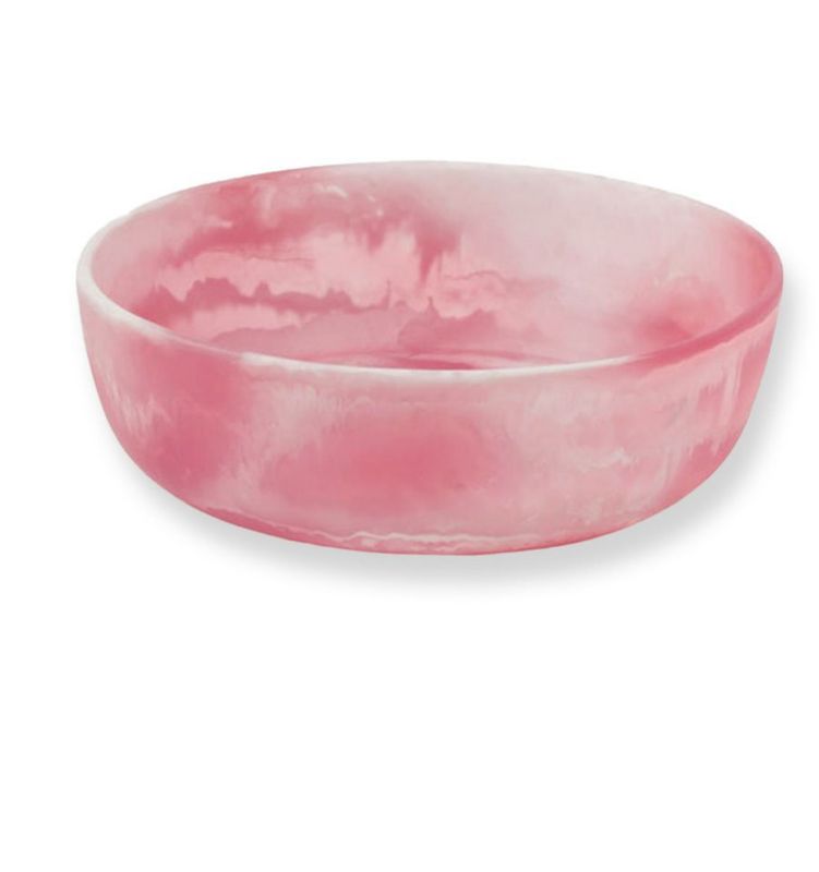 Blue Pheasant Pink Resin Bowl