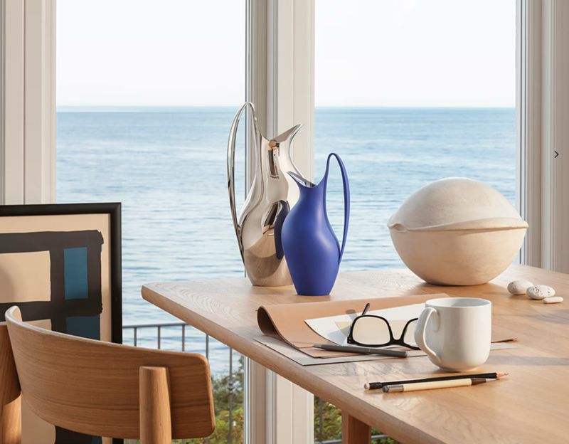 Georg Jensen Iconic Blue Koppel Pitcher .75L