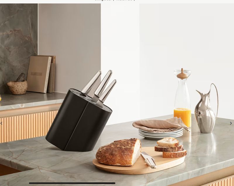 Georg Jensen Black Knife Block