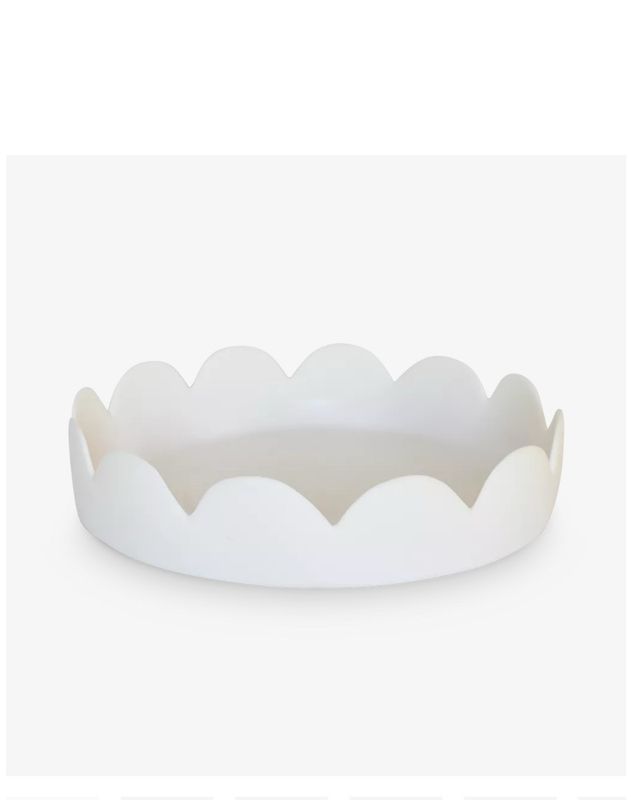 Tina Frey White Fleur Tray