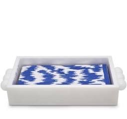 White Napkin Holder