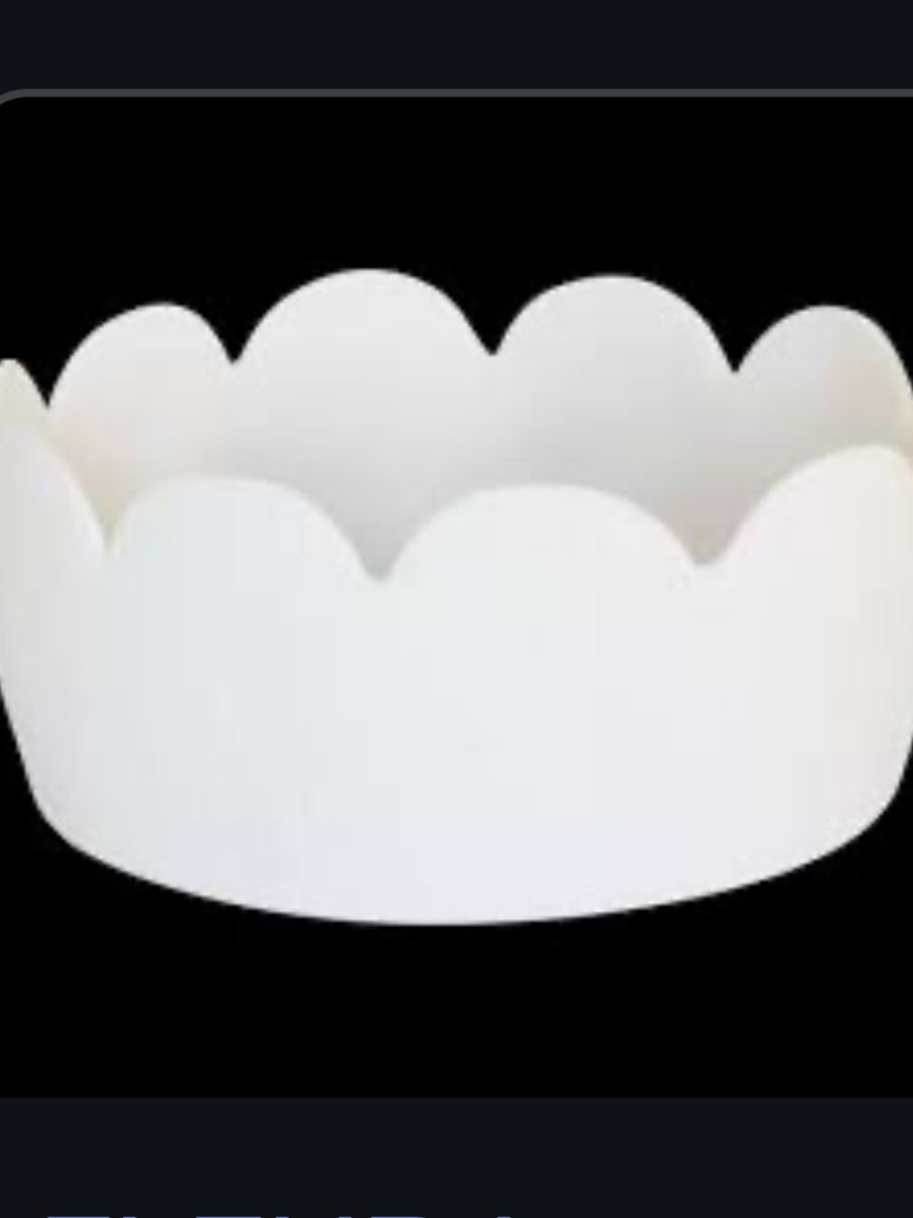 Tina Frey Scalloped White Bowl