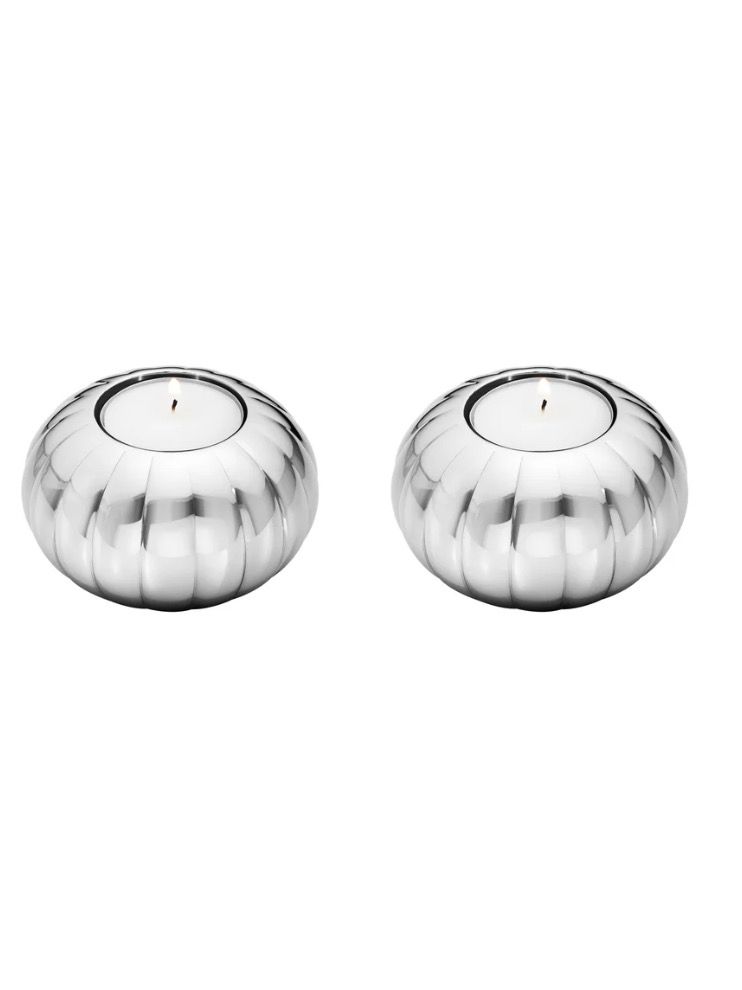 Georg Jensen Bernadotte Tea Lights Pair Of 2 Needs 2 Pairs Purchased