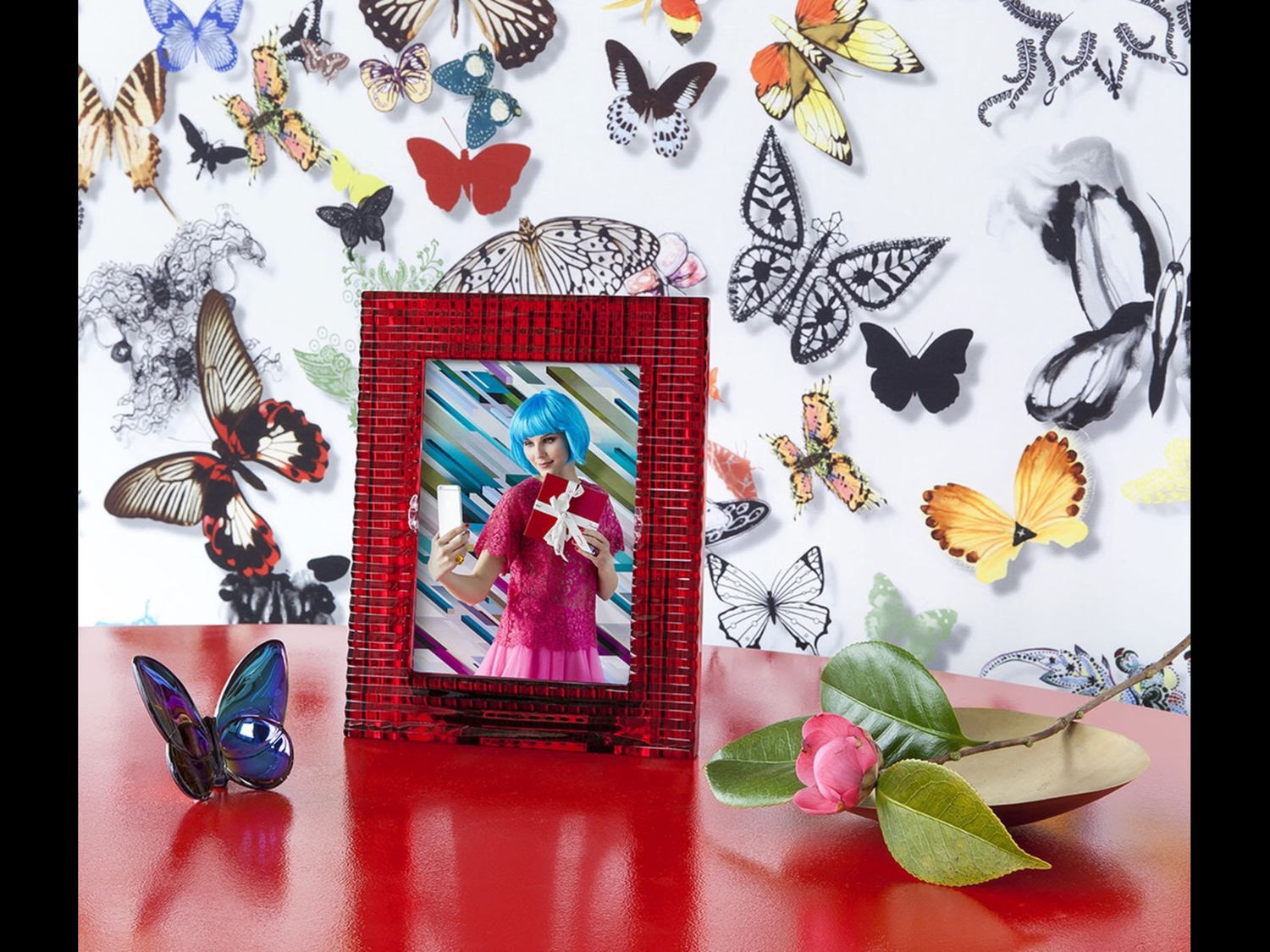 Baccarat Crystal Red Eye Frame Purchased