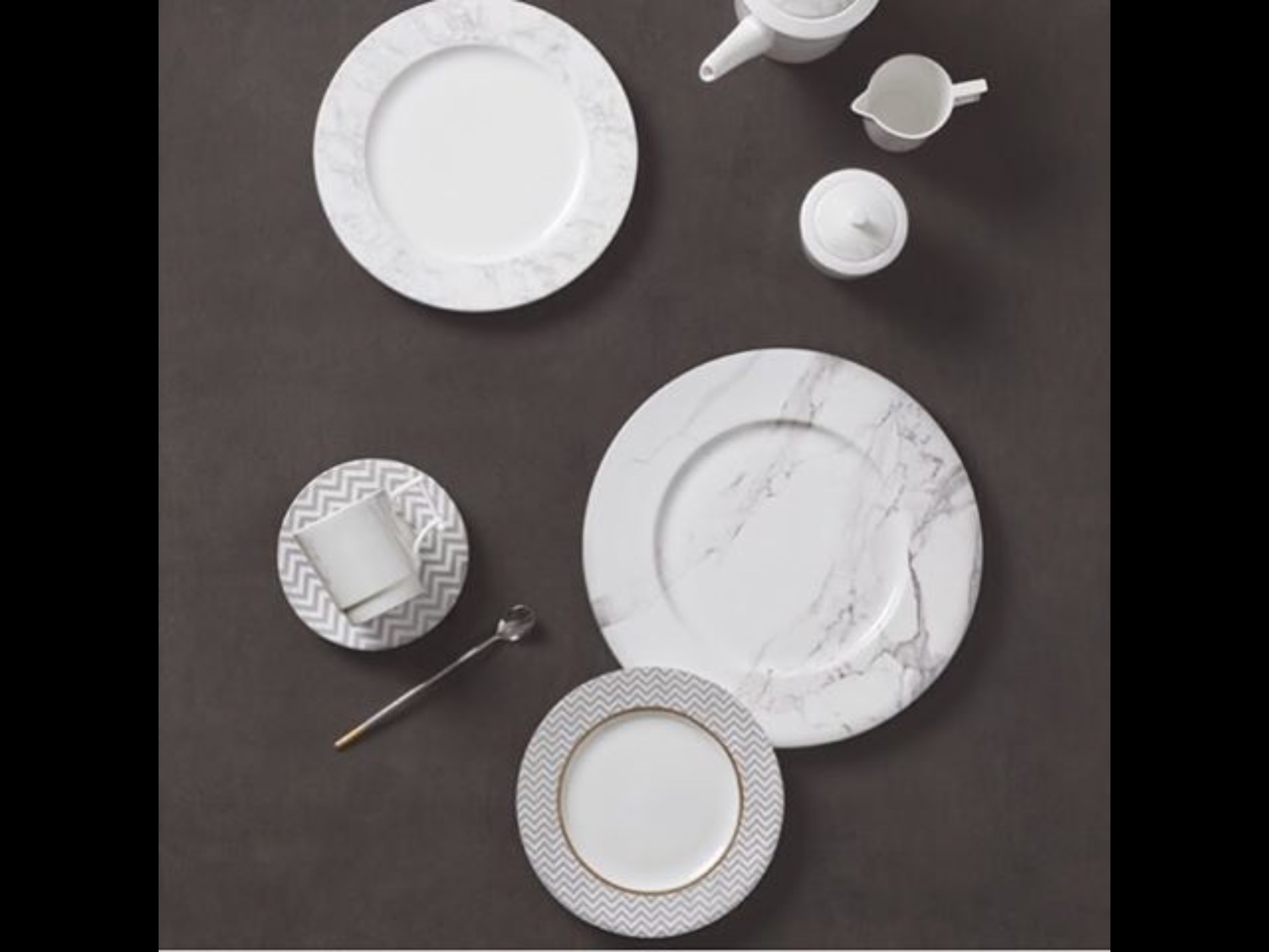Prouna Villa Bianca Dinnerware 3 pc place setting