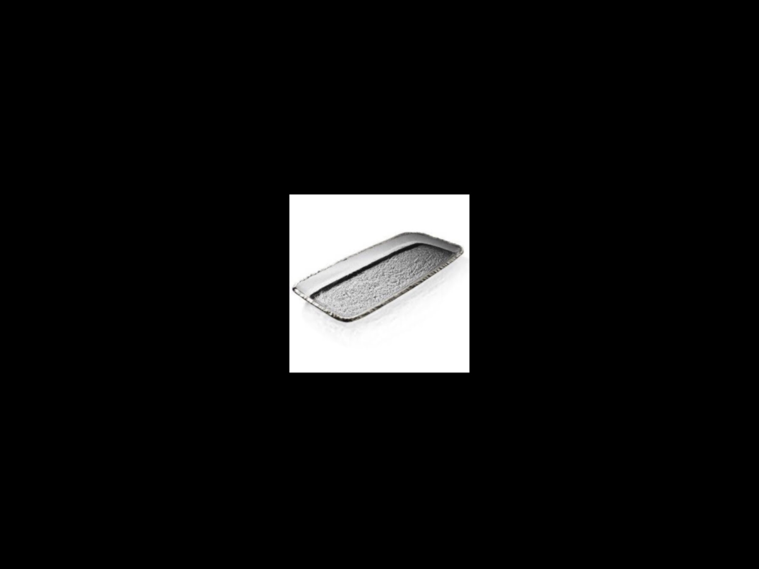 Annie Glass Edgey Silver Party Tray
