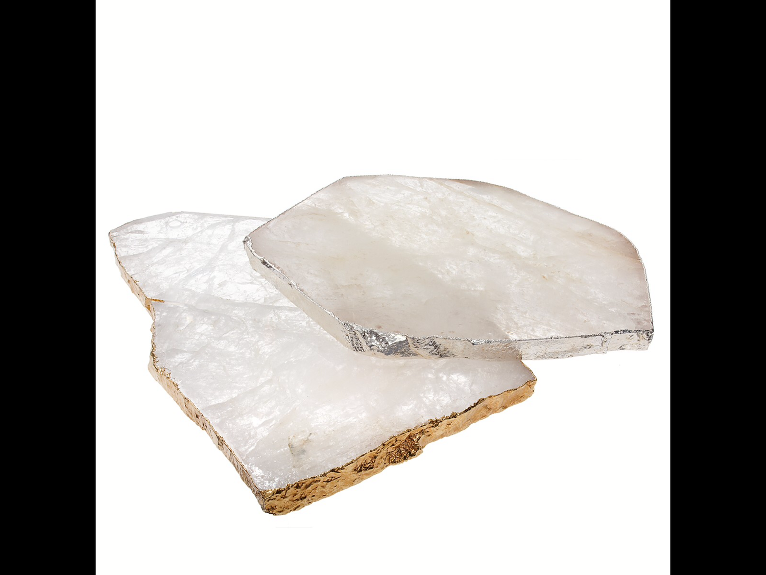 Anna New York For Rablabs Large Crystal and Silver Kiva Platter (Bread Board)