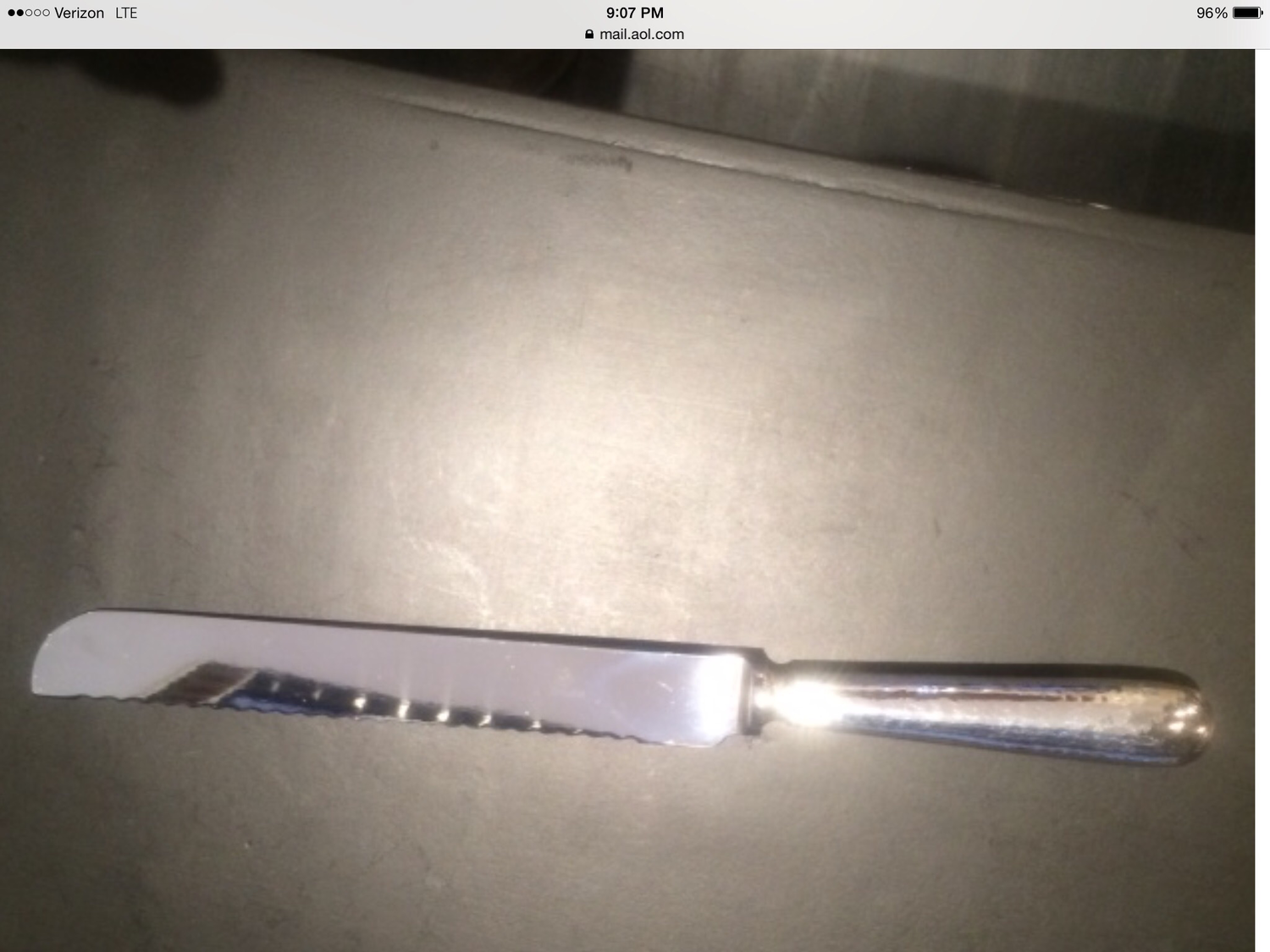 Pampaloni Sterling Bread Knife purchased