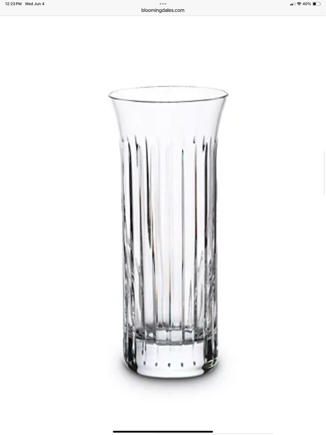 BACCARAT Flora Vase