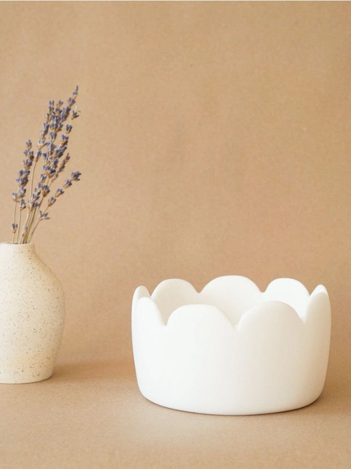 Tina Frey White M Fleur Bowl