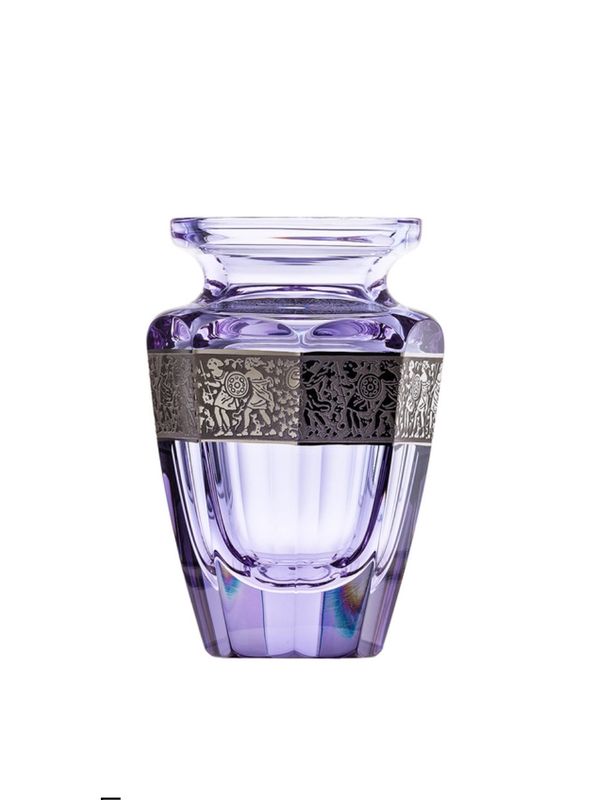 Moser Eternity Vase With Border