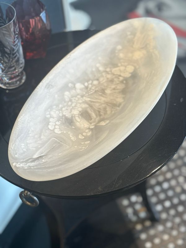 Modern Wick White Acrylic Centerpiece PURCHASED
