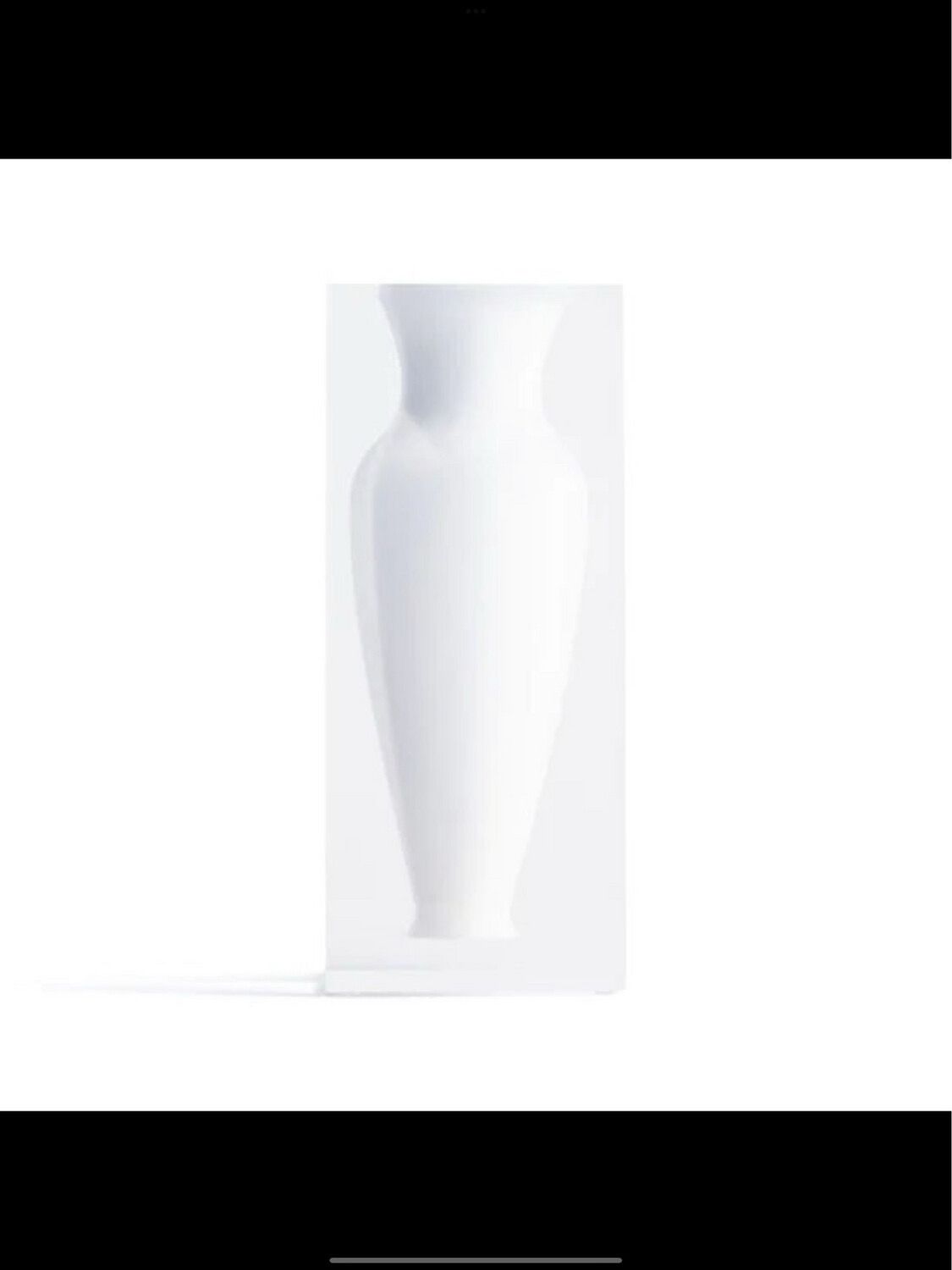 Jr William White Tall Vase PURCHASED