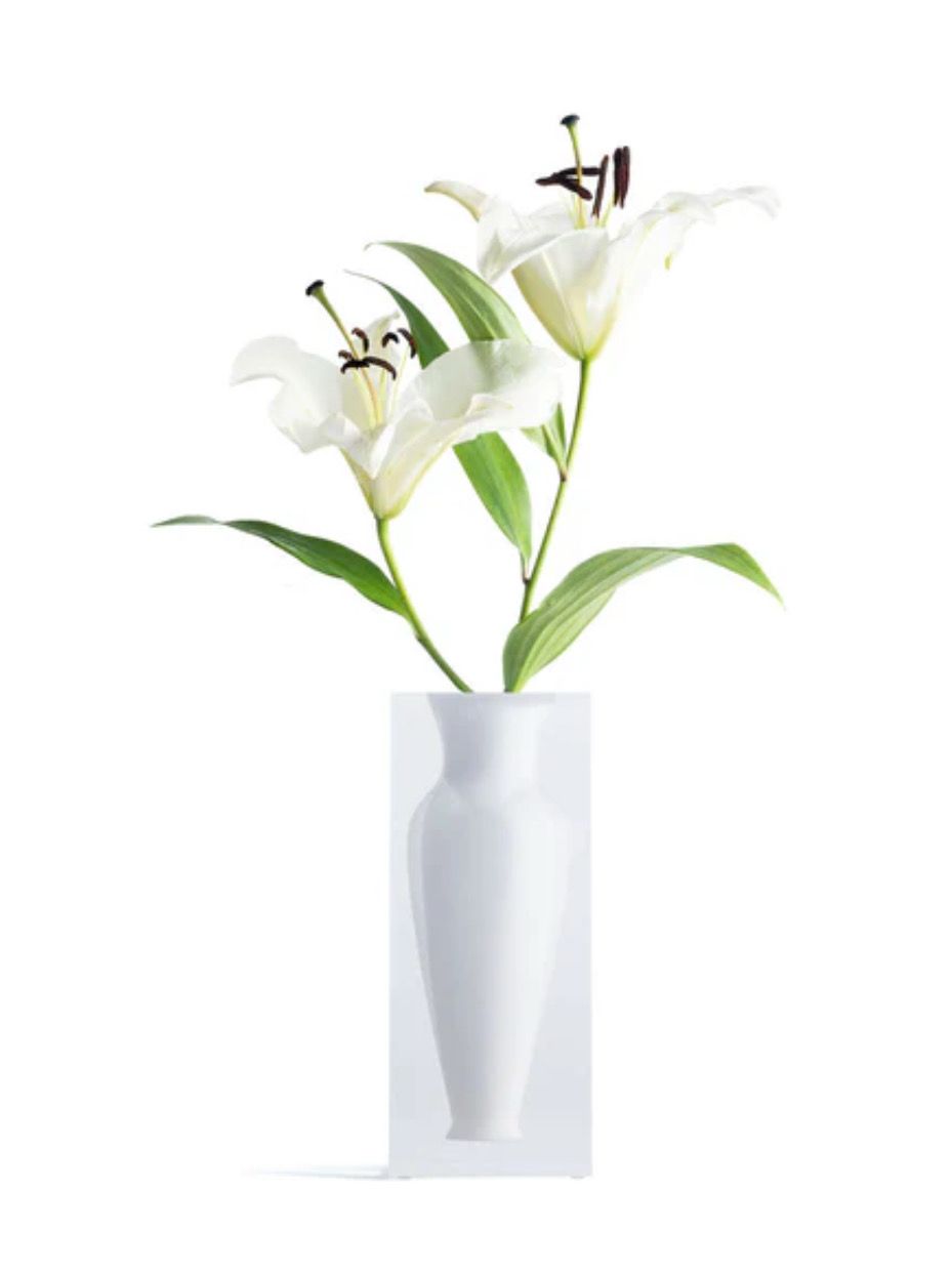 Jr William Large White Vase