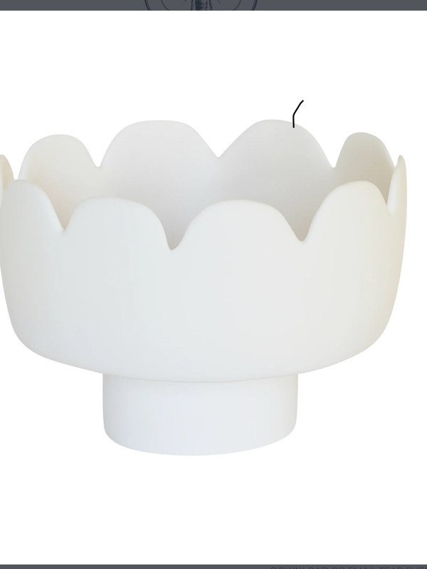 Tina Frey Fleur White Footed Bowl S