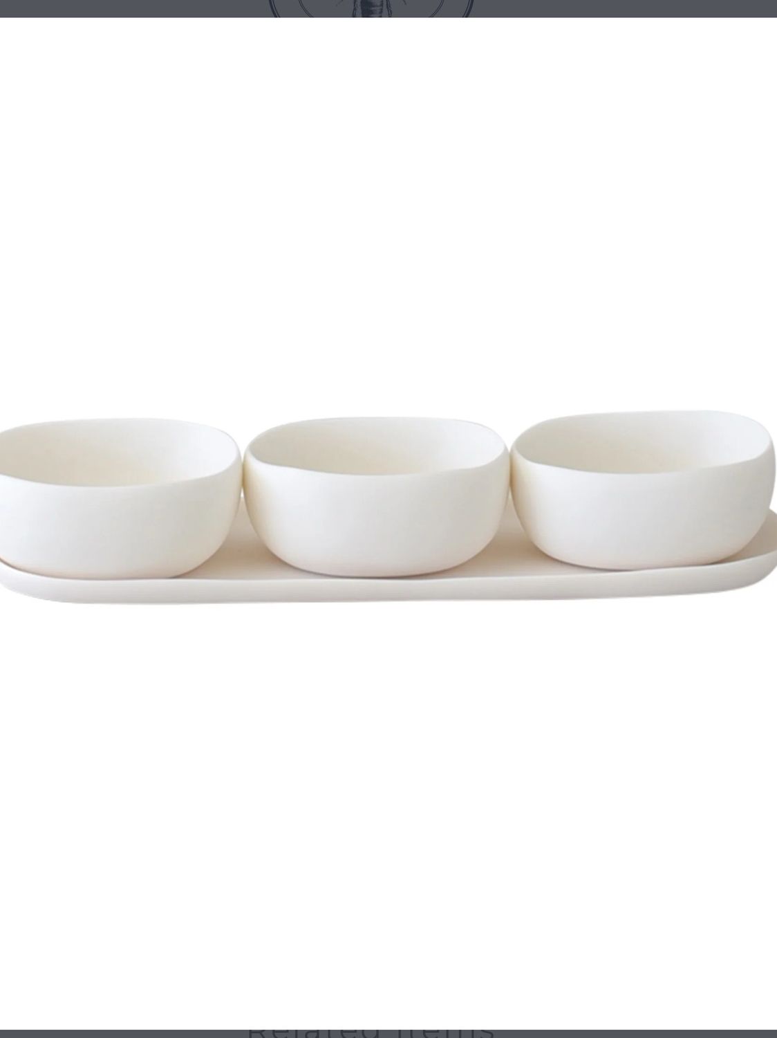 Tina Frey Dip Bowls With Matching Spoons