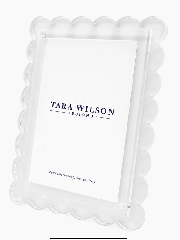 Tara White 5x7 Picture Frame