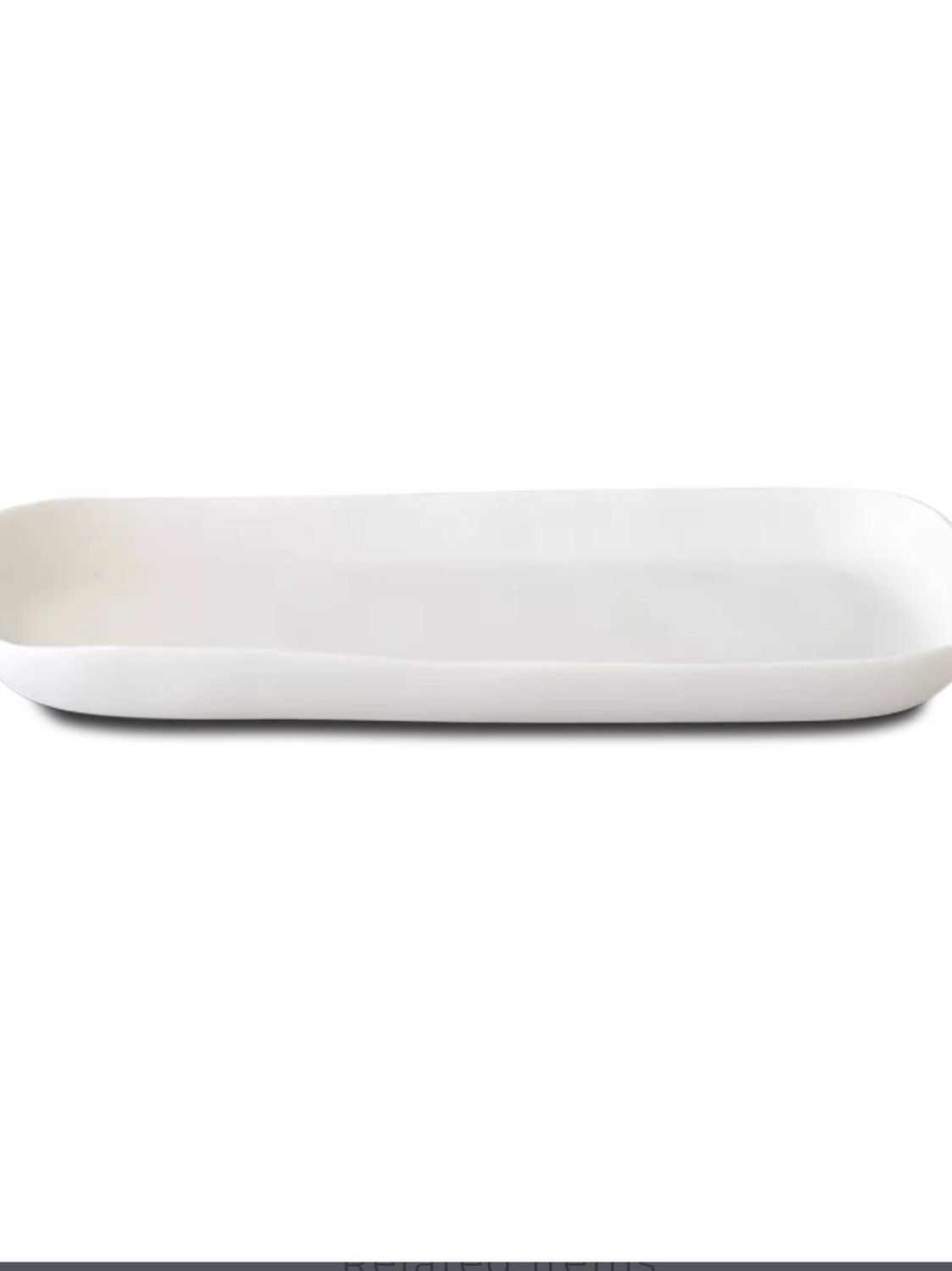 Tina Frey Sculpt White Platter