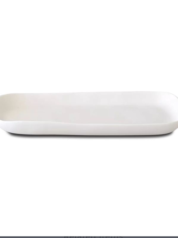 Tina Frey Sculpt White Platter