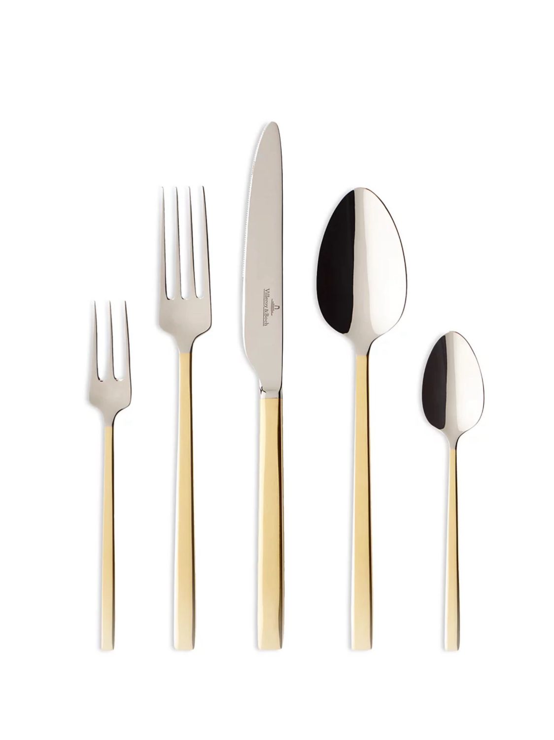 Villeroy Gold La Classica Flatware 5 Piece $155
