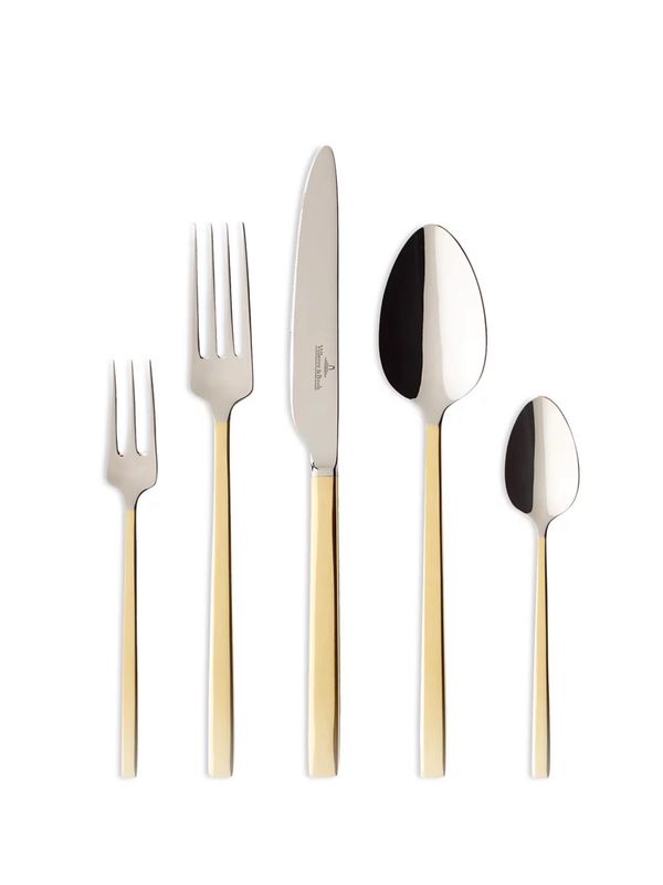 Villeroy Gold La Classica Flatware 5 Piece $155