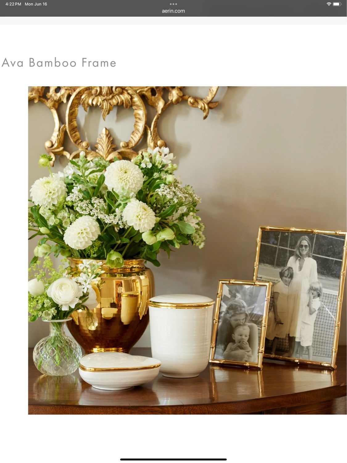 Aerin Bamboo Frame 8x10