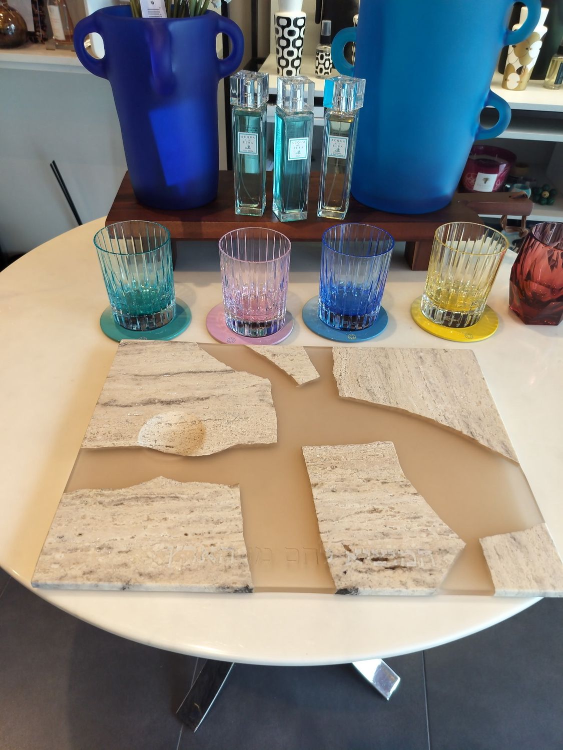 Resin And Marble Challa Board