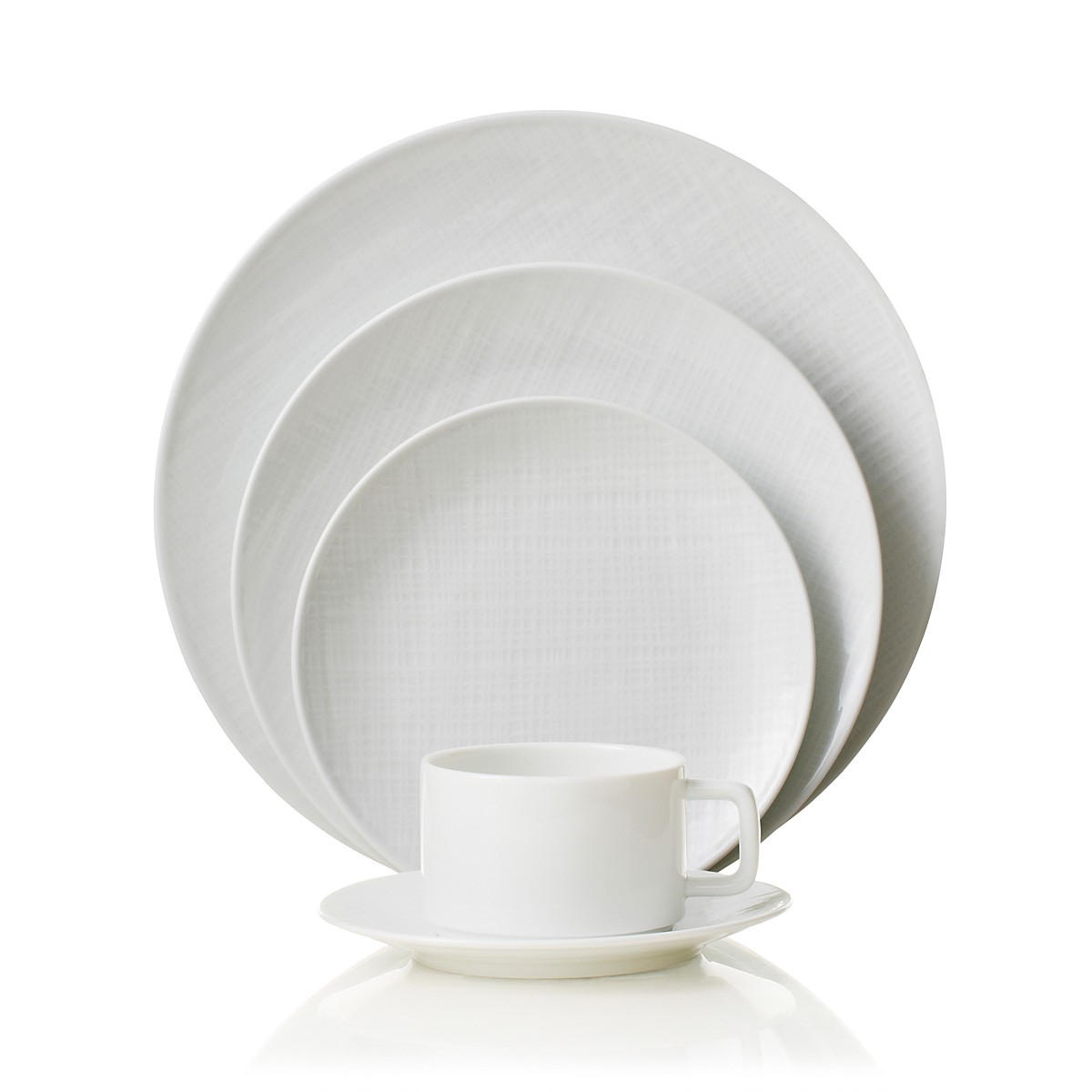 Bernardaud France Organza Dinnerware-8 3 Pc Place Settings PURCHASED