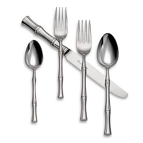 Ricci Stainless Steel Bamboo Flatware plus Hostess set $80  PURCHASED