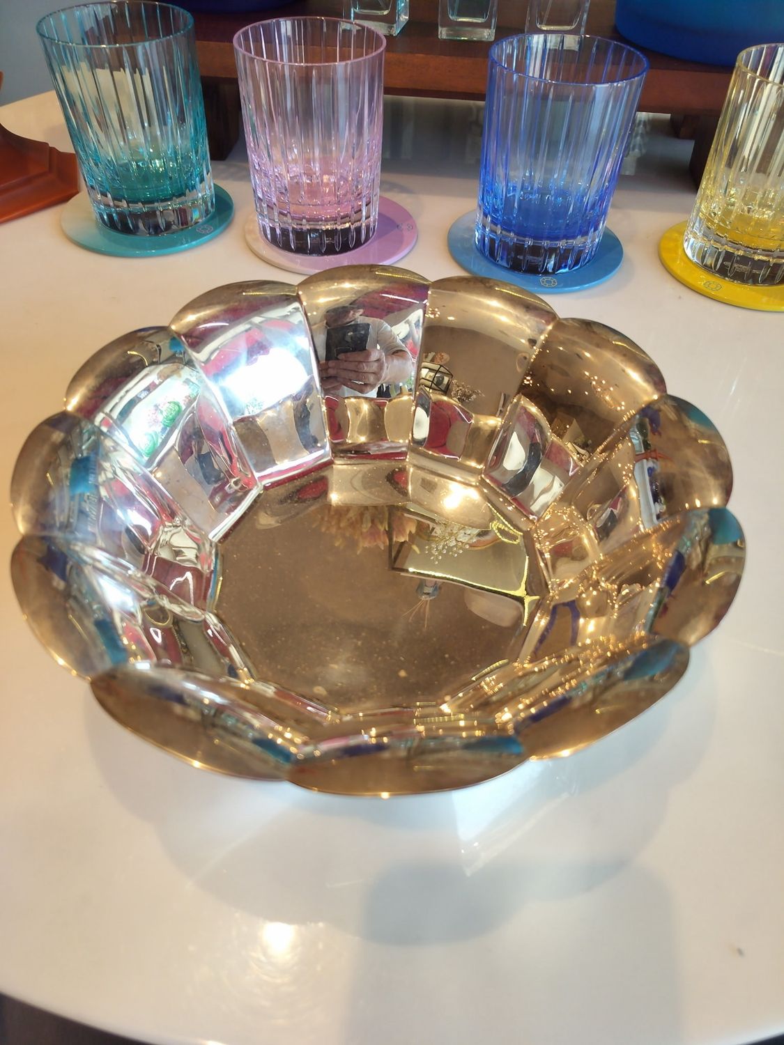 Tiffany Large Sterling Silver Scalloped Bowl Purchased