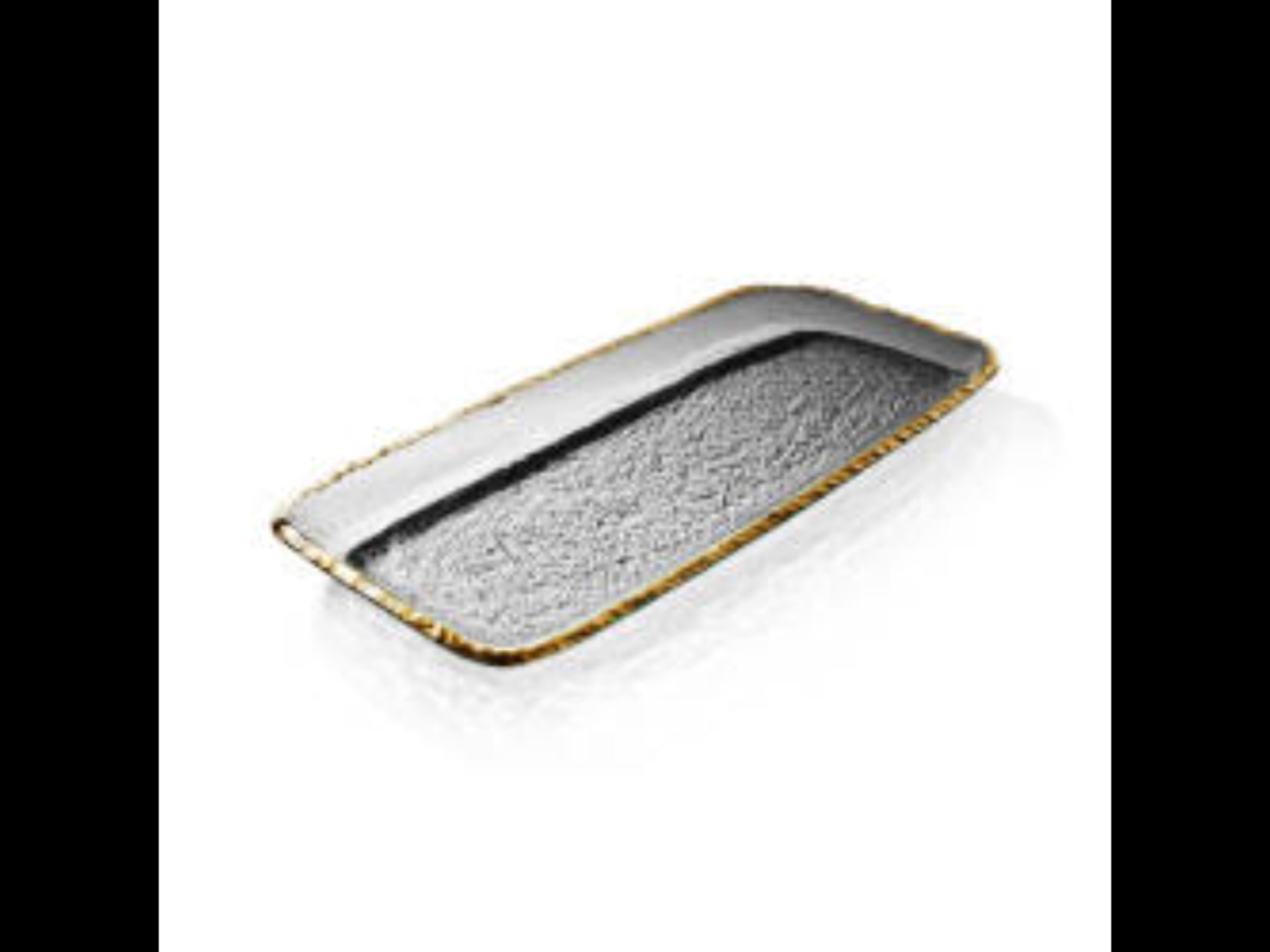 Annie Glass Edgey Gold party Tray