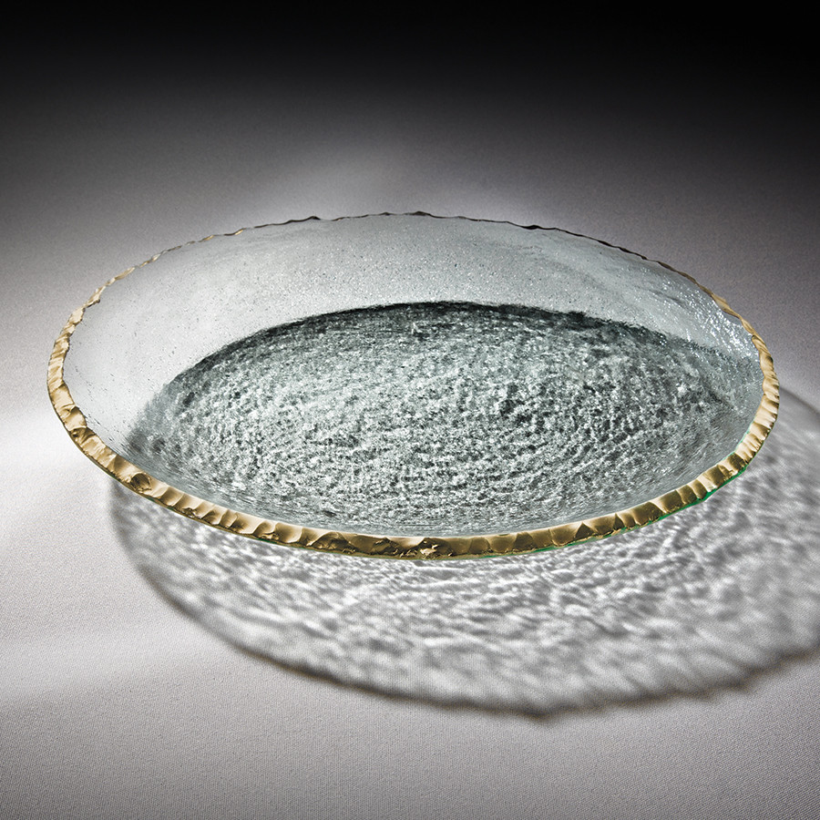 AnnieGlass Edgey PLATINUM Round Platter Purchased!